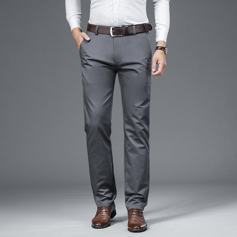 Meeste kõrge vöökohaga sirged vabaajapüksid