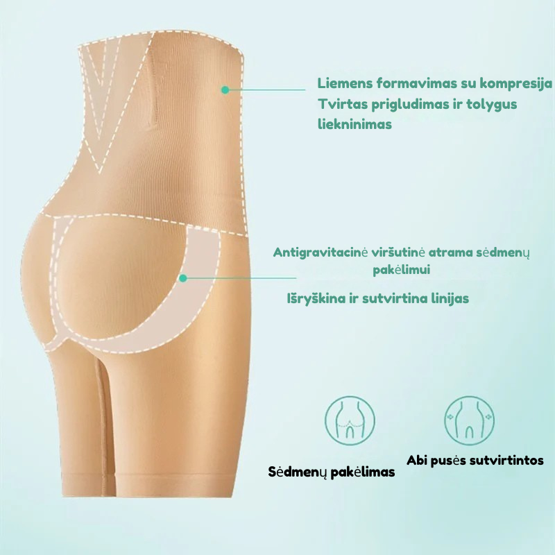 Jääsiidist kõrge vöökohaga retuusid