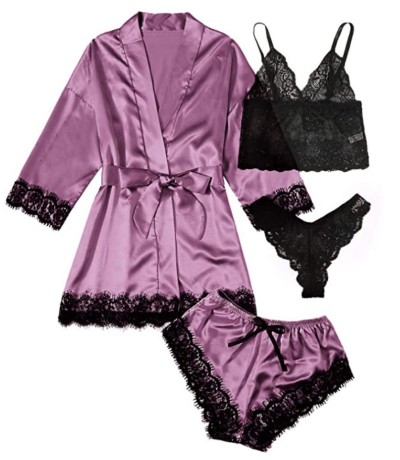 Öösärgikomplekt päitsetega