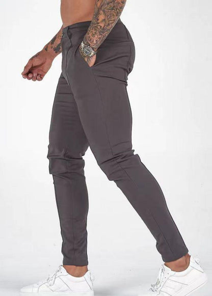 Meeste kitsad sirged püksid õues kasutamiseks 