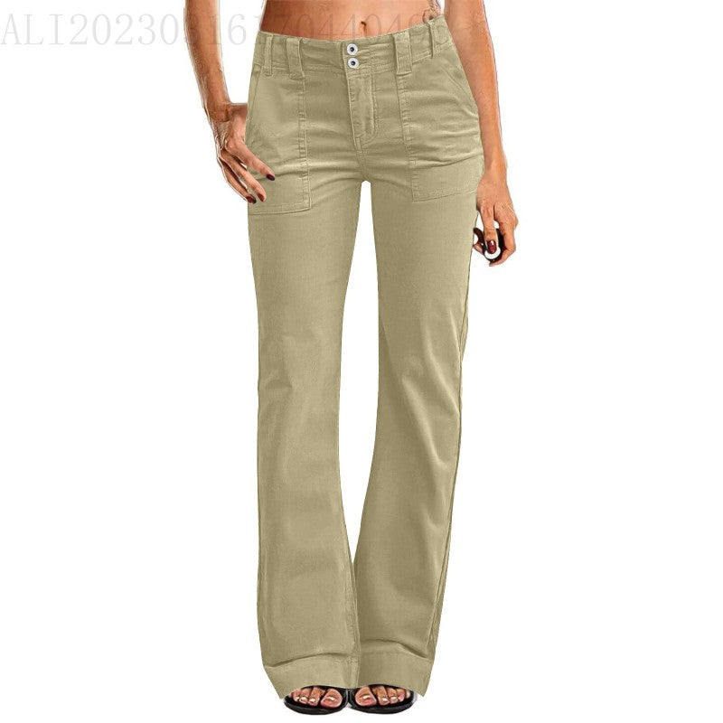 Naiste lahtised sirged treeningpüksid 