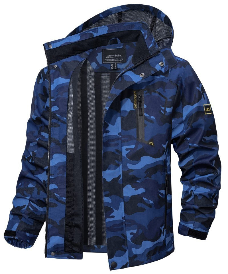 Pikkade varrukatega kapuutsiga jakk-mantel 