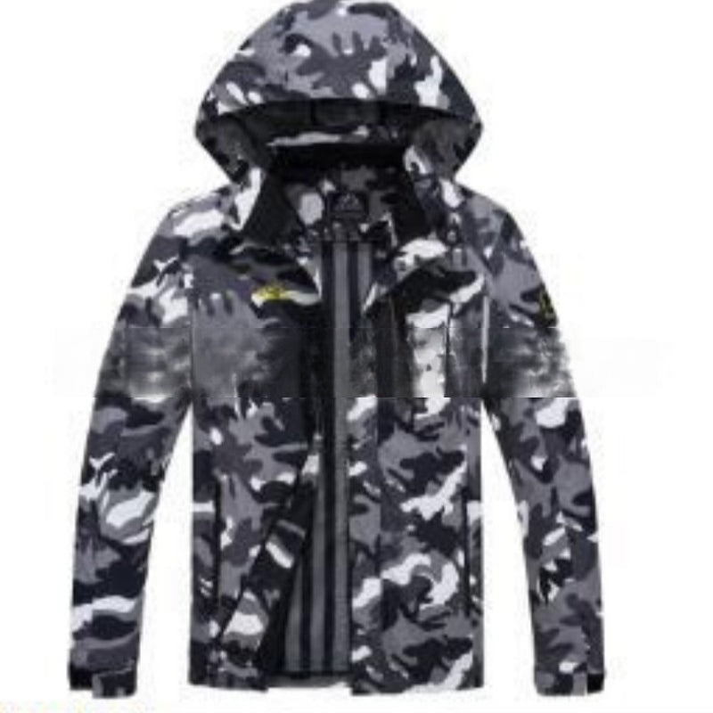 Pikkade varrukatega kapuutsiga jakk-mantel 