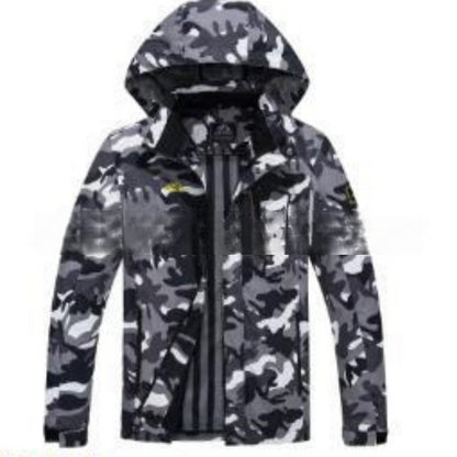 Pikkade varrukatega kapuutsiga jakk-mantel 