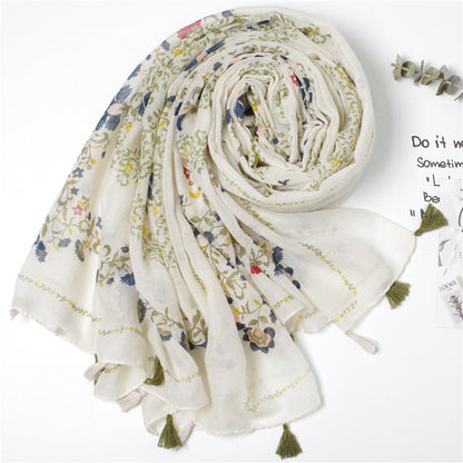 Vintage siidist tepitud sall