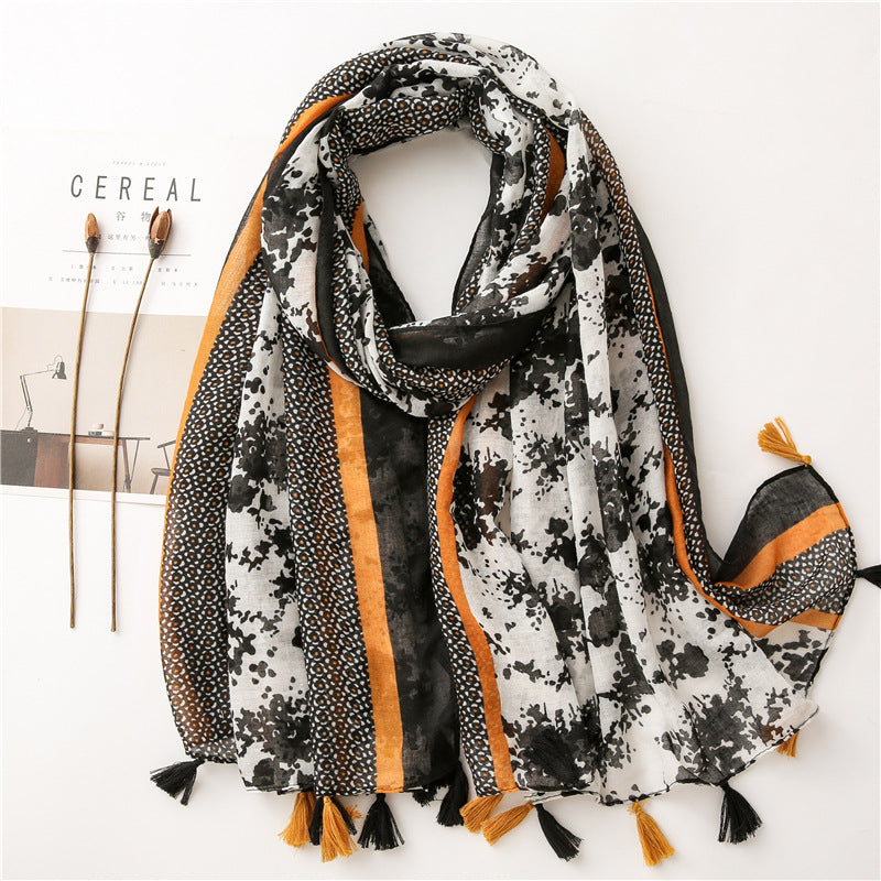 Vintage siidist tepitud sall