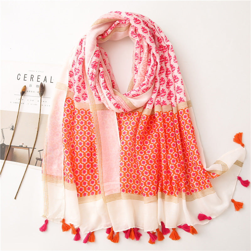 Vintage siidist tepitud sall