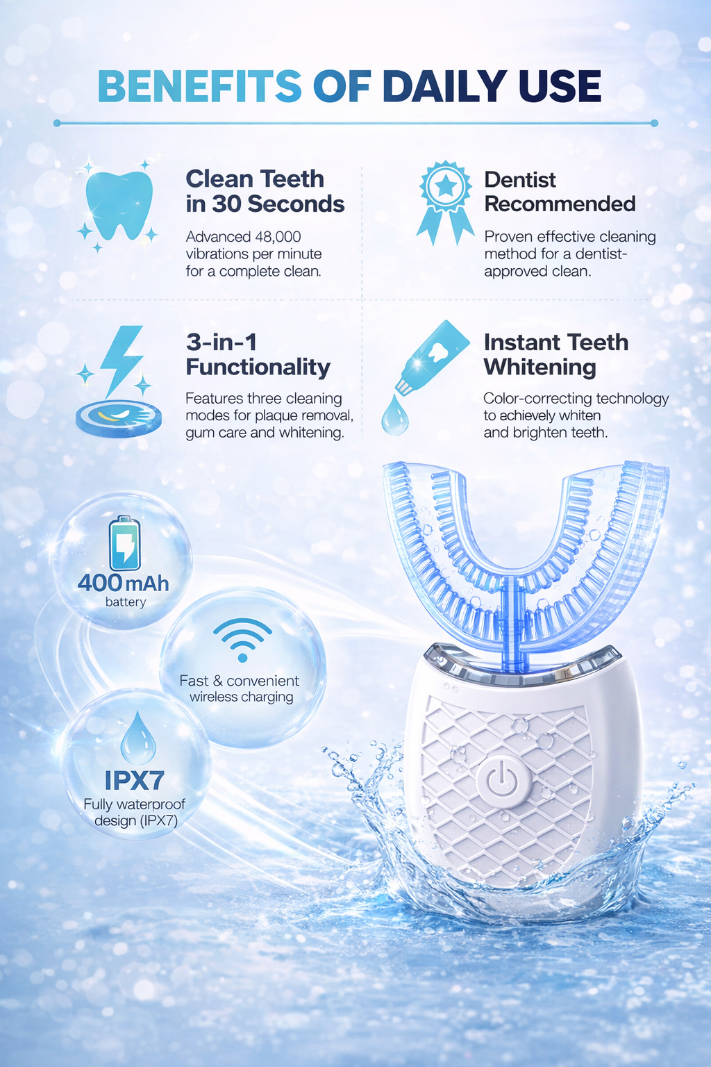 U-kujuline elektriline hambahari